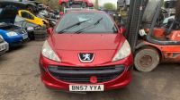 2007 Peugeot 207 Urban 3dr 1.4 Petrol Red Breaking for Spares