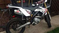 2014 64 Rieju Marathon Pro 125 dent engine guard but still runs unrecorded